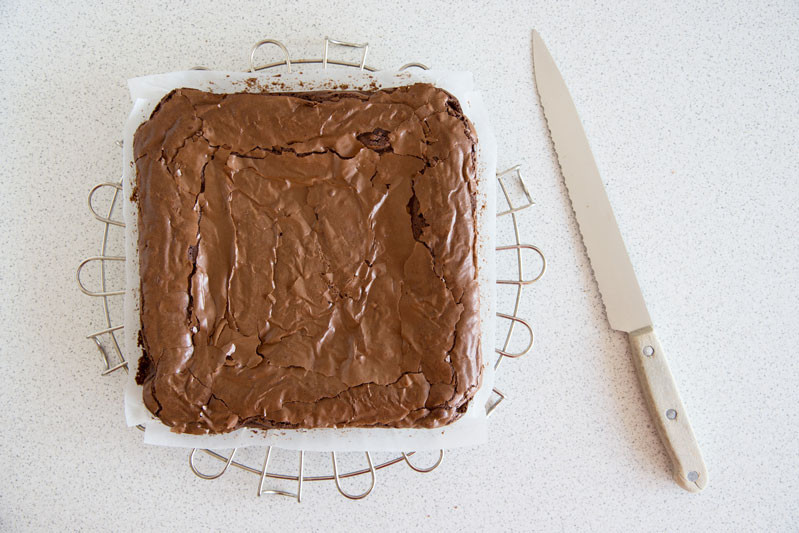 upieczone brownie