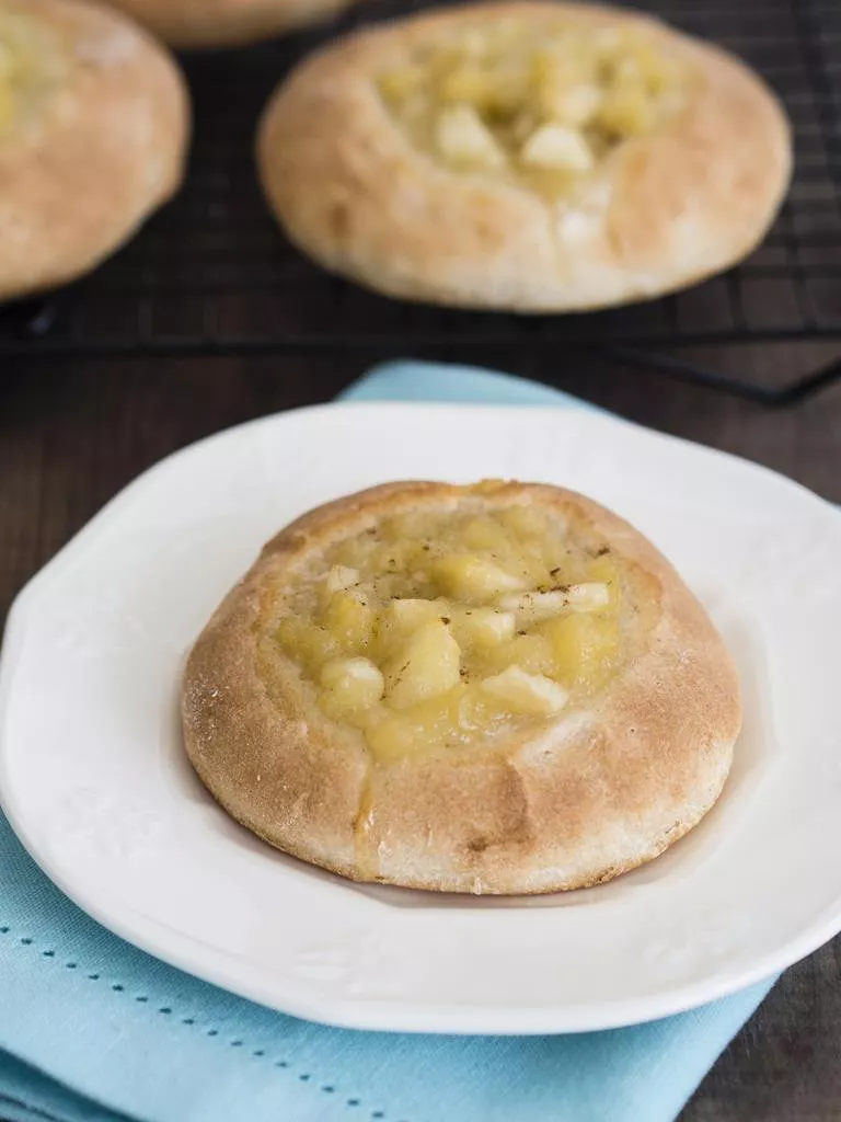 Jogurtowe drożdżówki z jabłkami - Wszystkiego Słodkiego