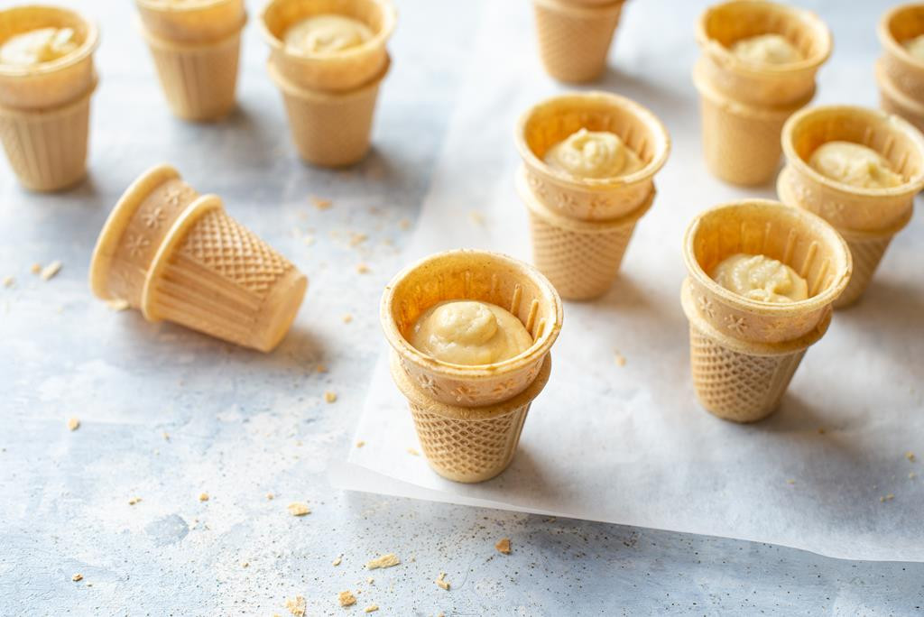 Wafelki wypełnione ciastem