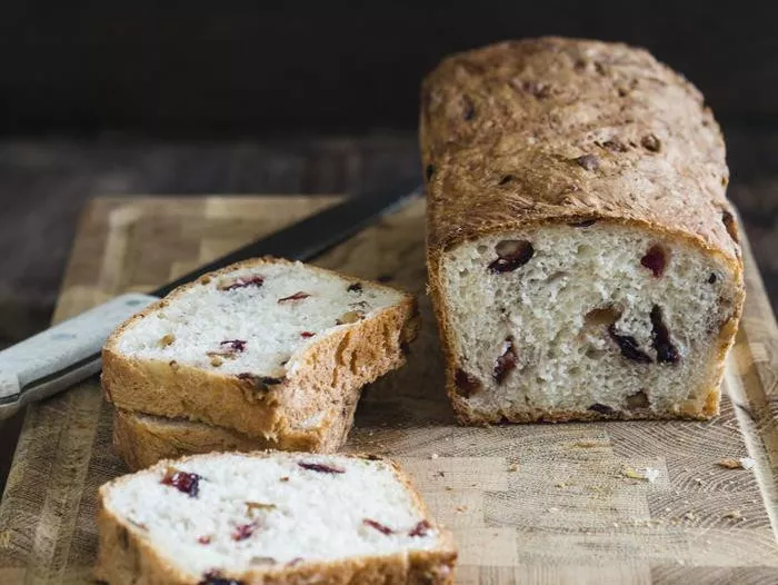 chlebek z żurawiną i orzechami włoskimi - wszystkiego słodkiego