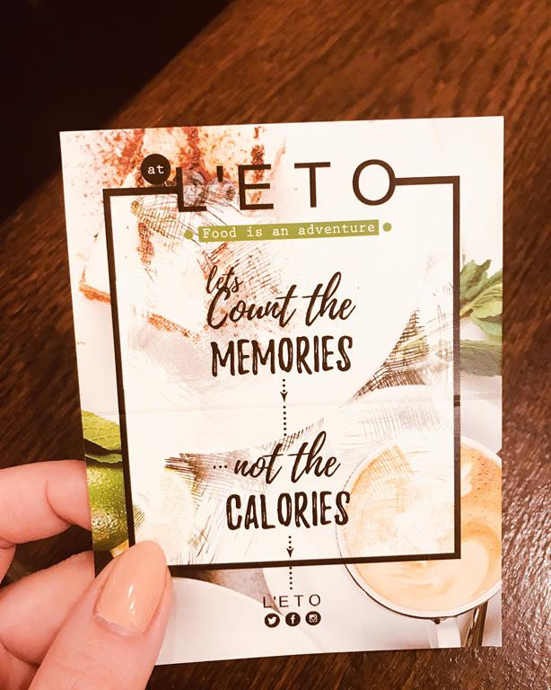 Menu w LETO