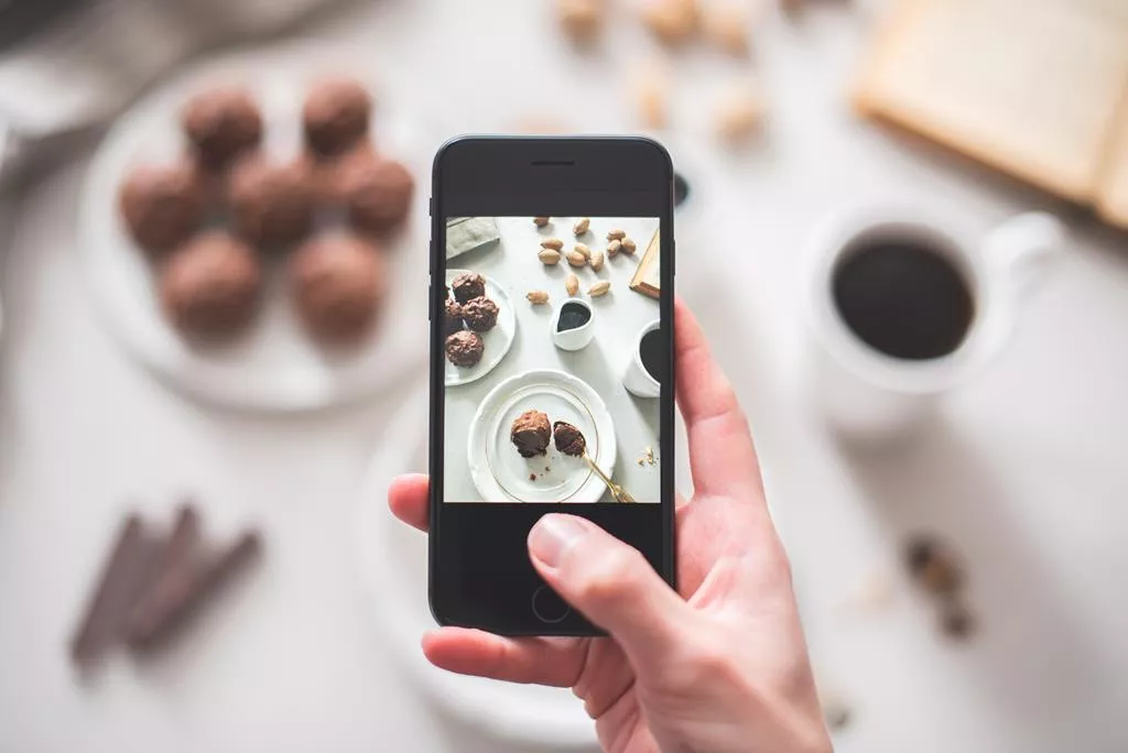 Zdjęcie trufli zrobione telefonem