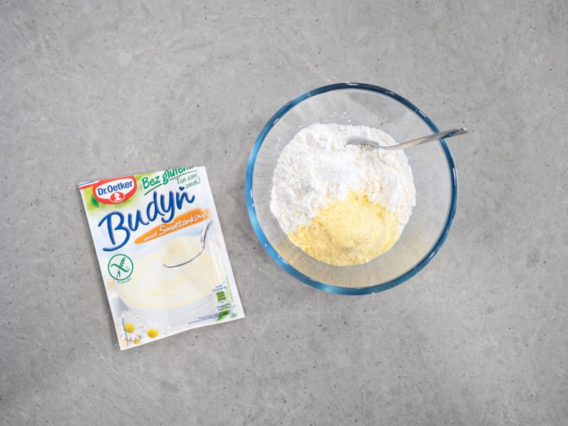mąka ryżowa, mąka kukurydziana, budyń smak śmietankowy bez glutenu Dr. Oetkera, proszek do pieczenia bez glutenu Dr. Oetkera www.sklep.ws.pl