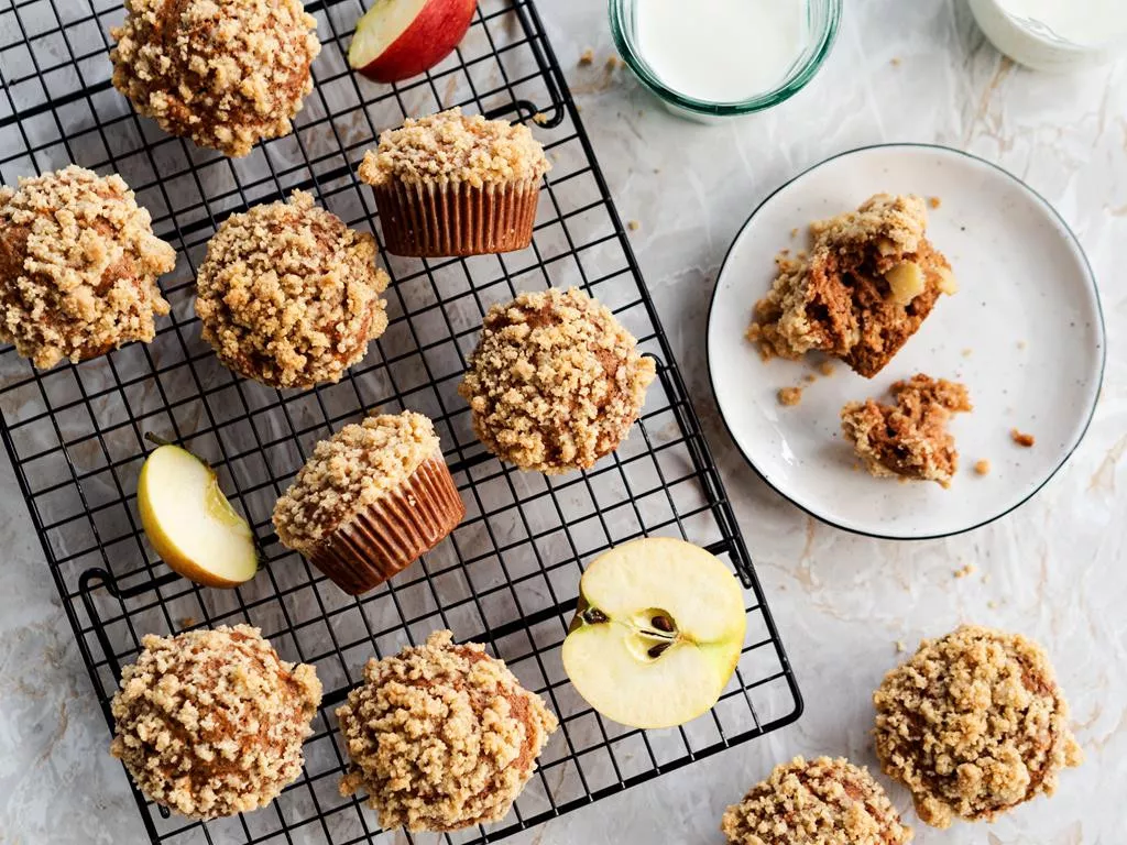 muffinki orkiszowe z jabłkami na drugie śniadanie