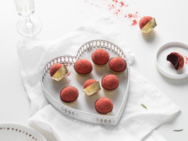 Trufle wegańskie z likierem cointreau