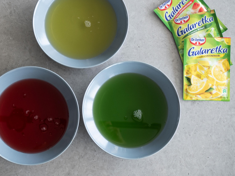 odstawianie galaretek do stężenia