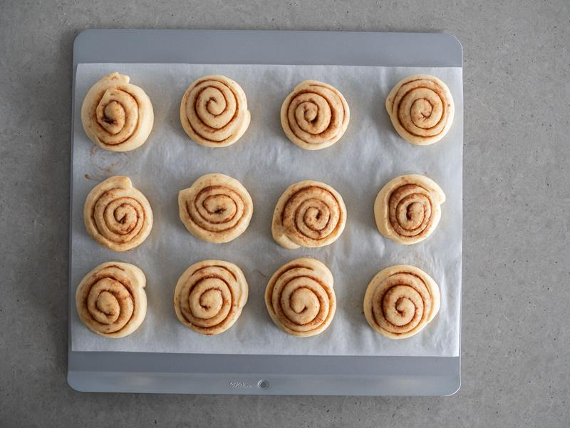 Cynamonki przed pieczeniem