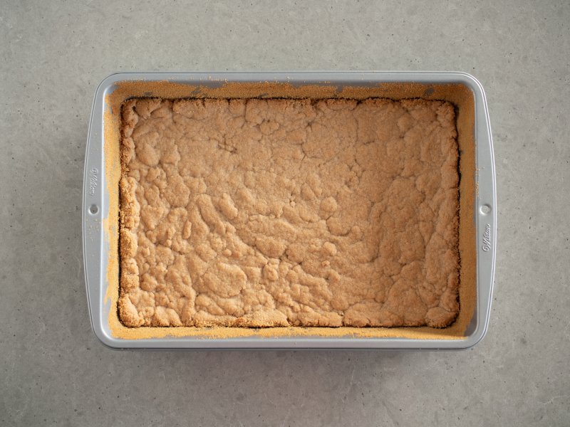 upieczony spód na placek ze śliwkami