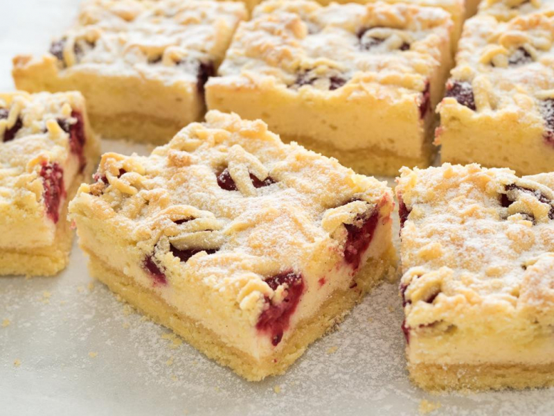 Kruche ciasto z serem i malinami - Wszystkiego Słodkiego