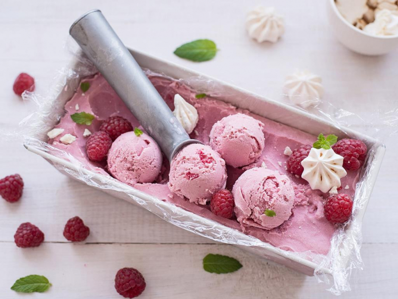 Lody malinowe w keksówce - Wszystkiego Słodkiego