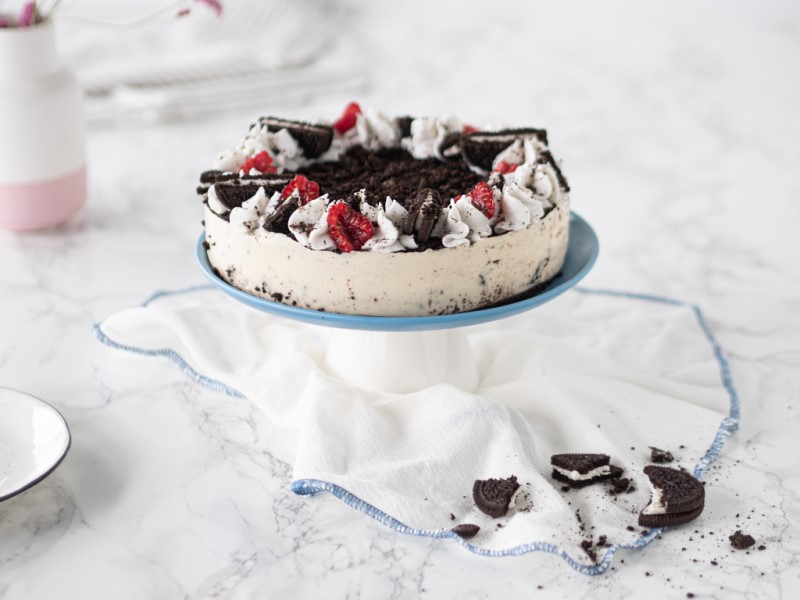 Wegański sernik oreo na ciasteczkach - Wszystkiego Słodkiego