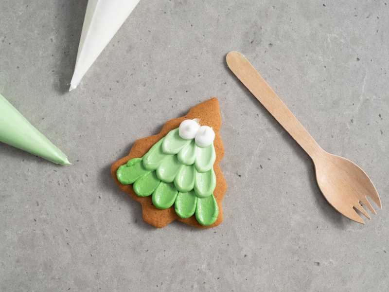 choinka z dekoracją ombre