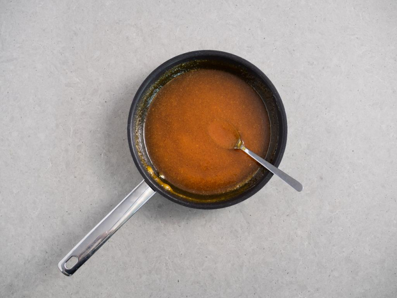 konfitura pomarańczowa na patelni