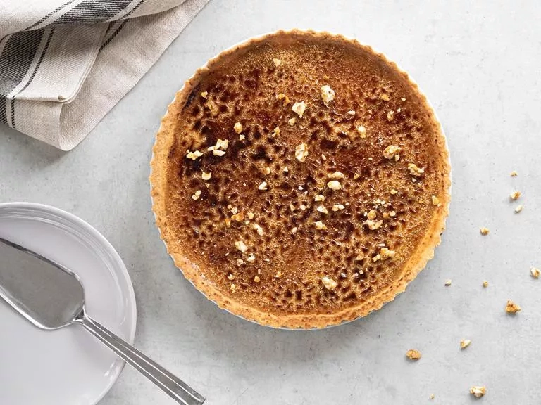 tarta z orzechowym creme brulee