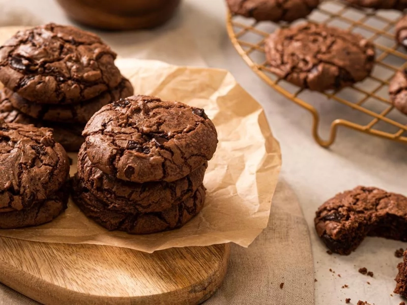 wegańskie ciasteczka czekoladowe z chilli