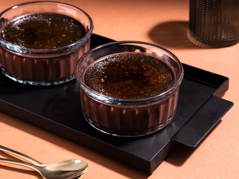 Czekoladowy crème brûlée