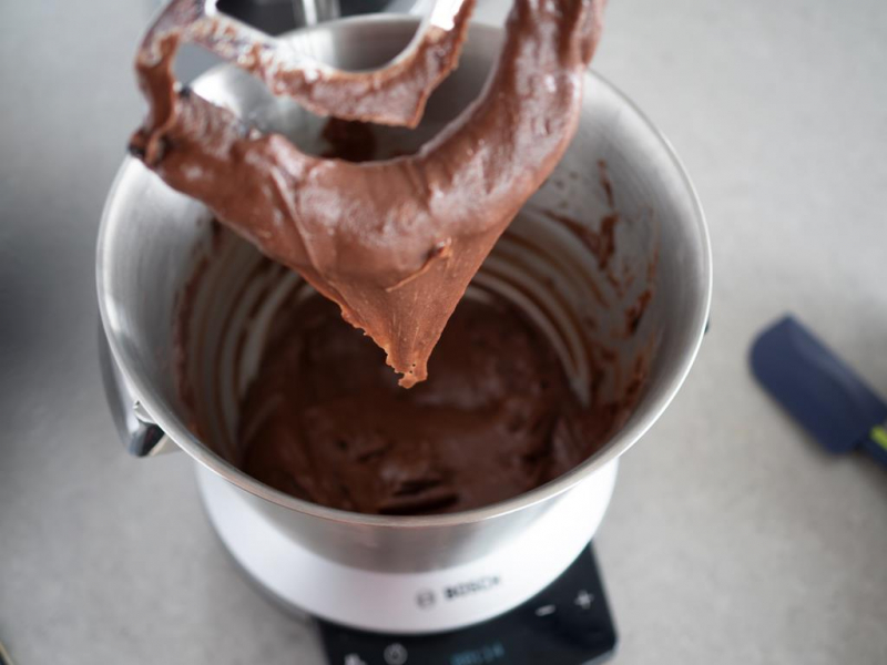 na końcówce K od robota bosch kakaowe ciasto parzone