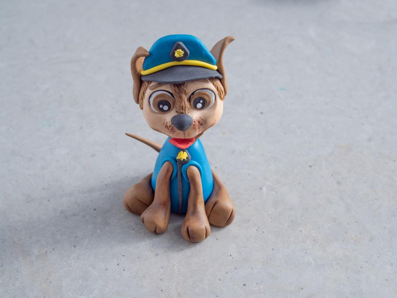 figurka Psi Patrol z masy cukrowej
