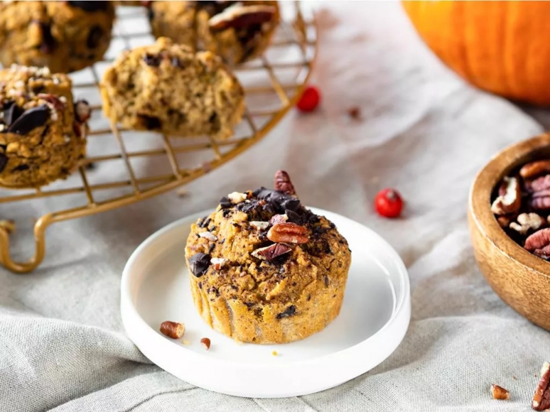 muffinki dyniowe bez cukru