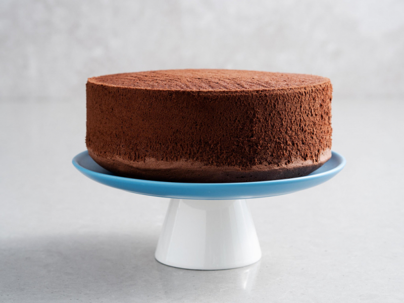 kakaowy wilgotny biszkopt z olejem