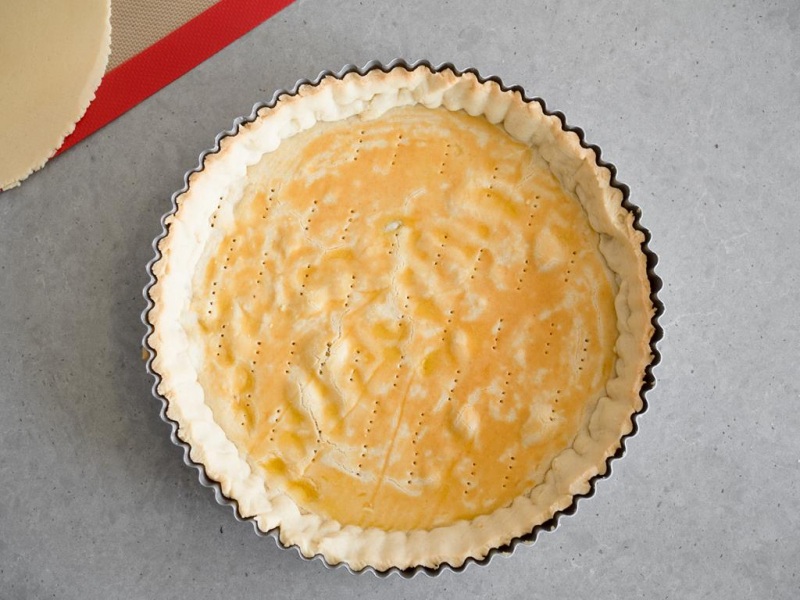 spód do tarty podpieczony z warstwą jajka
