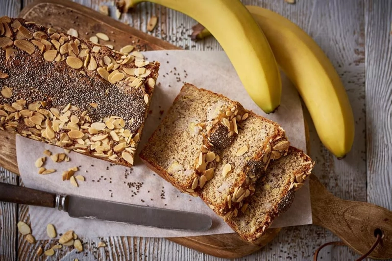 ciasto bananowo migdałowe bez glutenu