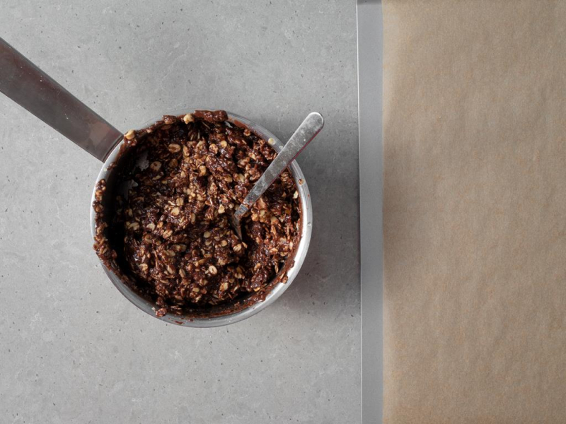 Wymieszana masa na ciasteczka.