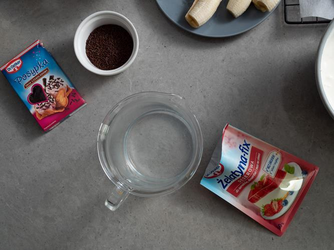 żelatyna fix deserowa użyta do kopca kreta