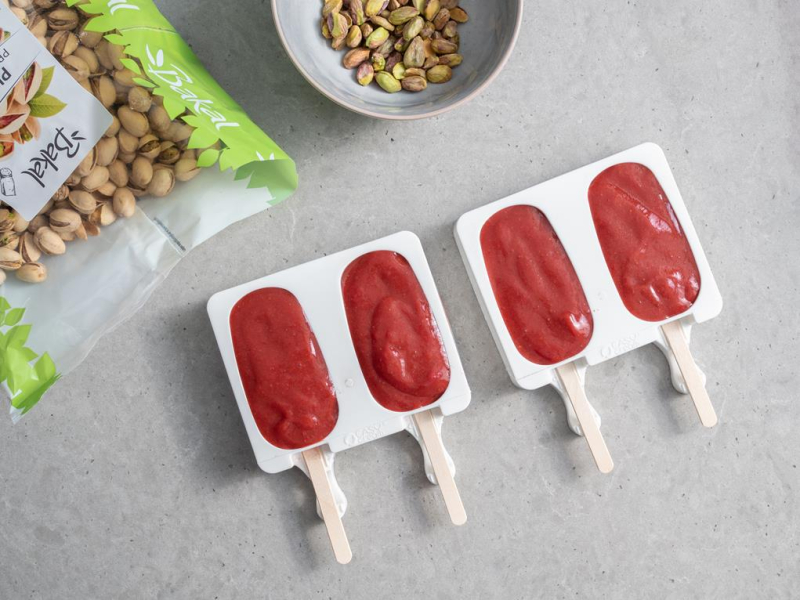 w foremkach silikomart sorbet truskawkowo rabarbarowy