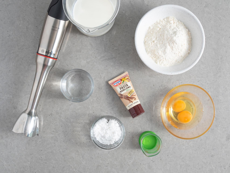 składniki na ciasto naleśnikowe