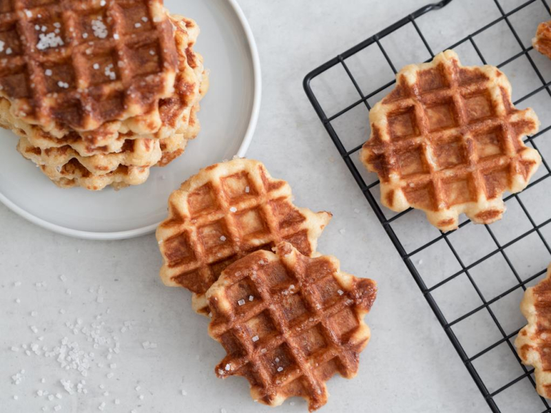 usmażone gofry belgijskie