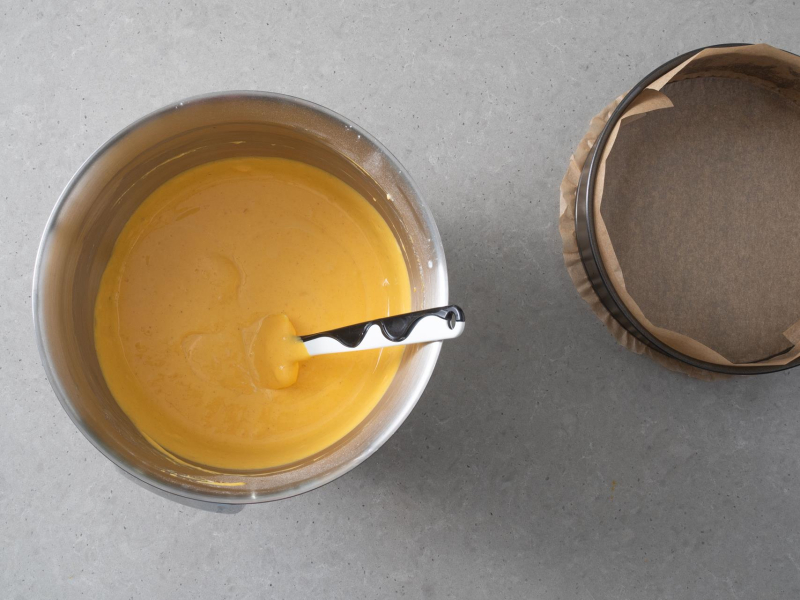 W misie masa skyrnikowa z musem z dyni.