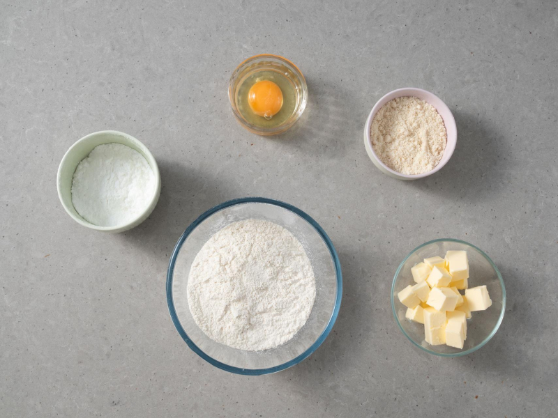 składniki na kruche ciasto