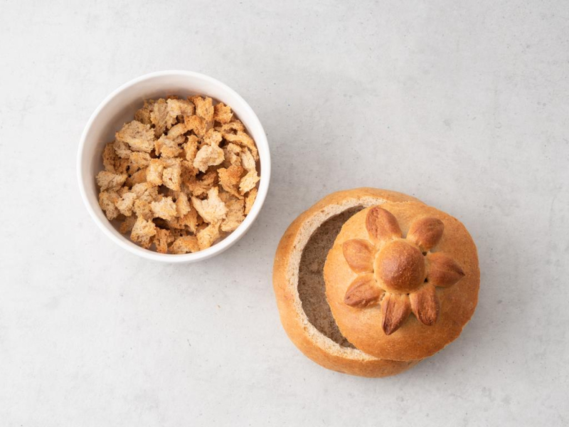 grzanki z chleba do żurku