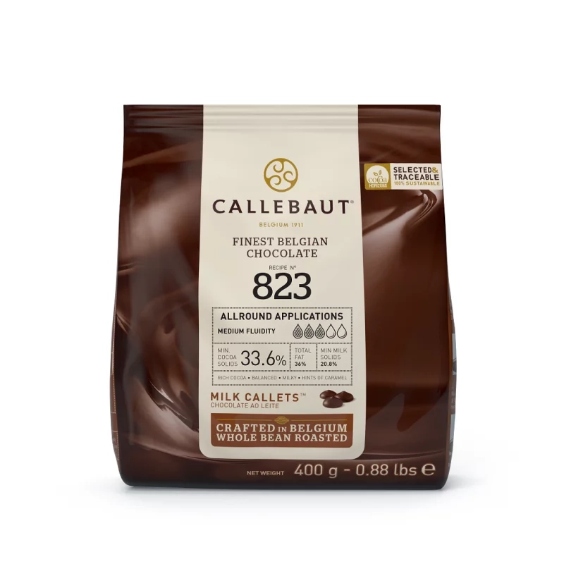 opakowanie czekolady mlecznej  823 Callebaut