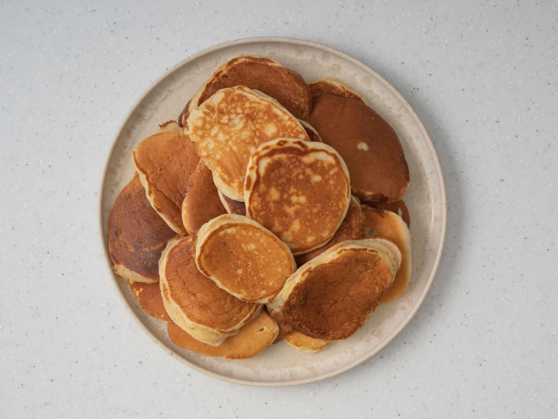 Usmażone placuszki z serka homogenizowanego.