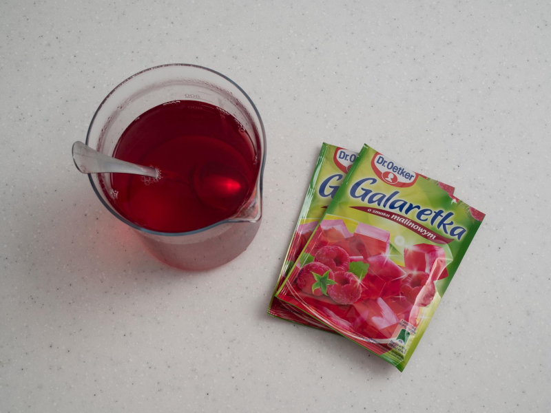 rozpuszczone galaretki Dr. Oetkera