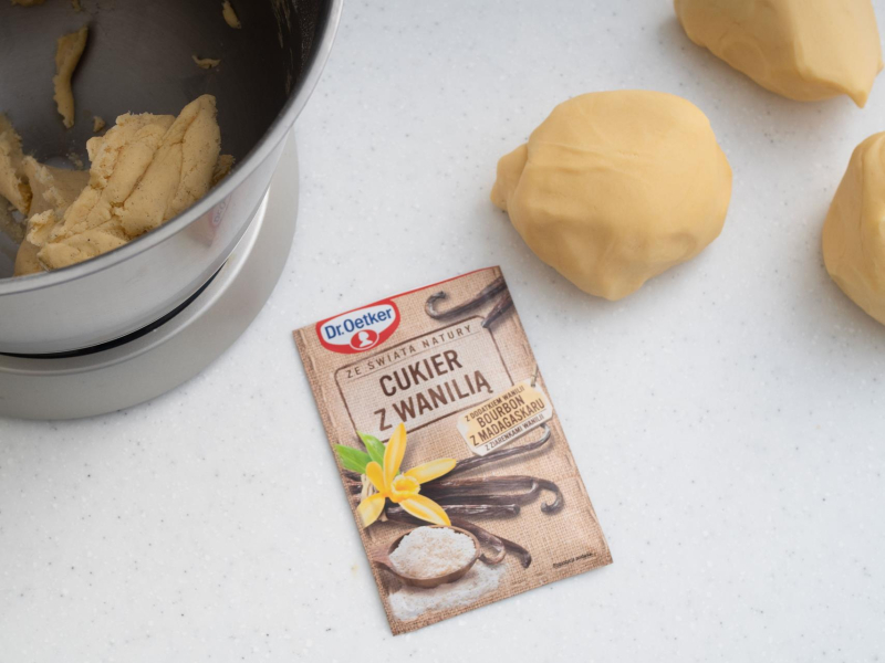 cukier z wanilią Dr. Oekera użyty do kruchych ciasteczek