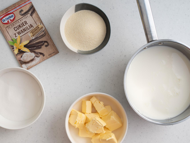 składniki na masę z kaszy manny