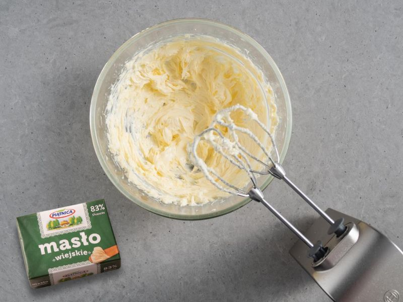 masło utarte do ganache do tynkowania