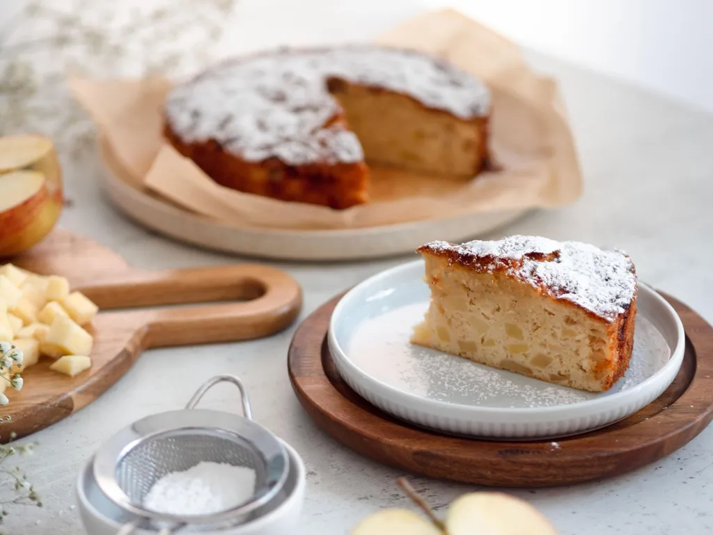 szybki placek z jabłkami z airfryer wszystkiego słodkiego