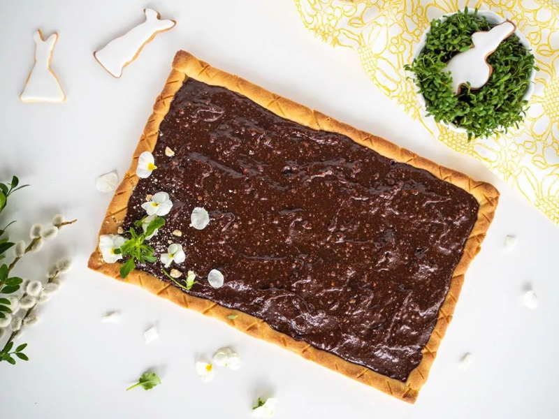 azurek czekoladowy z sezamkami