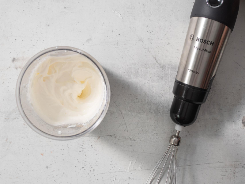 ubita śmietanka blenderem Bosch