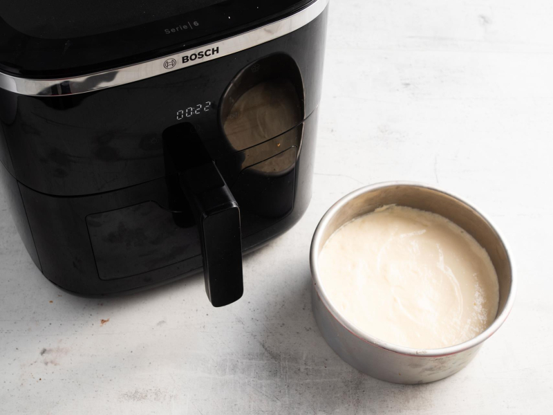 Skyrnik przed upieczeniem w airfryer.