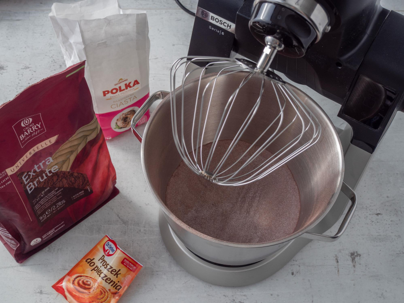w misie robota bosch suche składniki na brownie