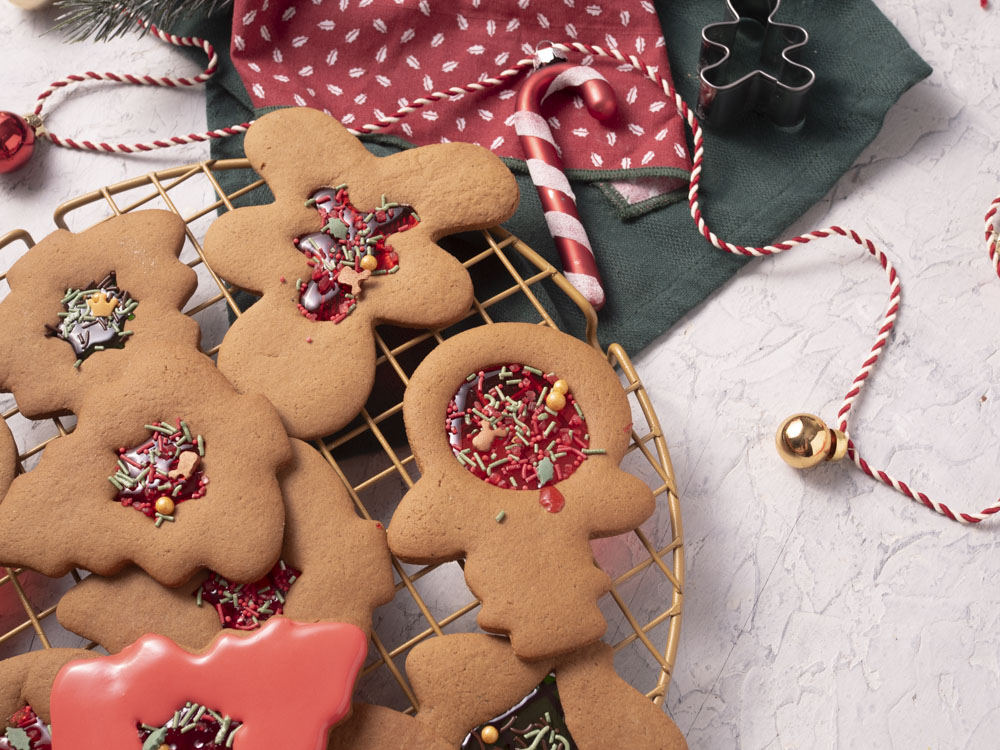 świąteczne pierniczki witrażyki