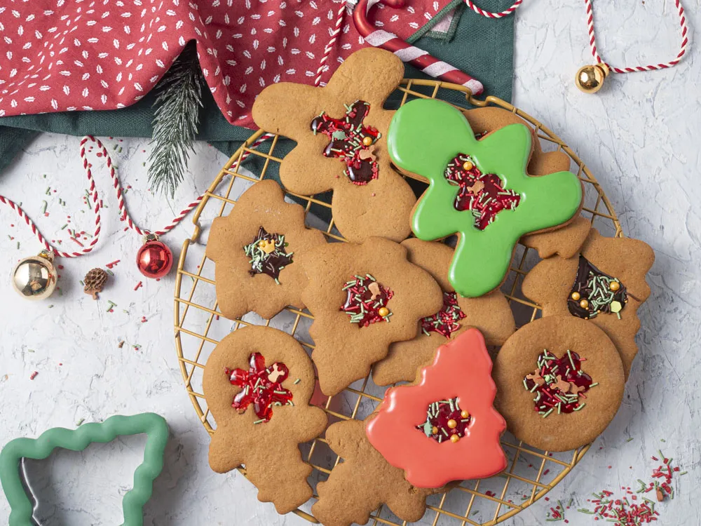 świąteczne pierniczki witraże