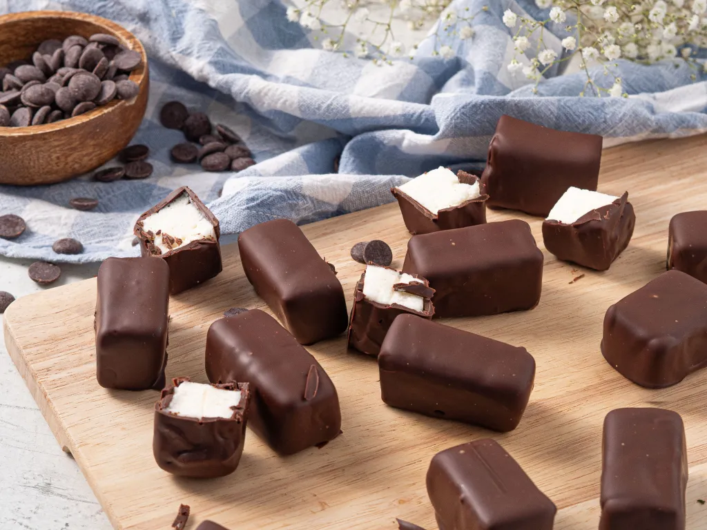 domowe ptasie mleczko w czekoladzie