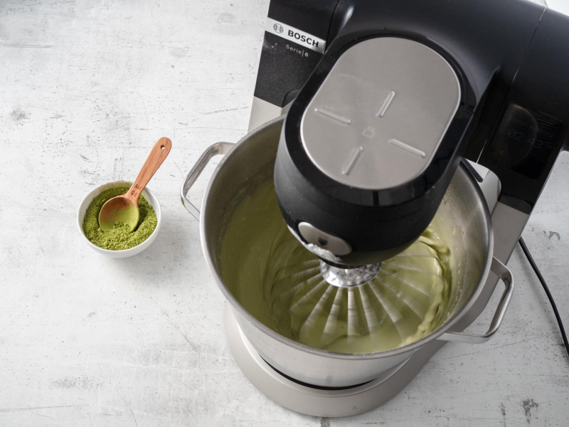 w robocie kuchennym bosch miksowane ciasto na naleśniki matcha