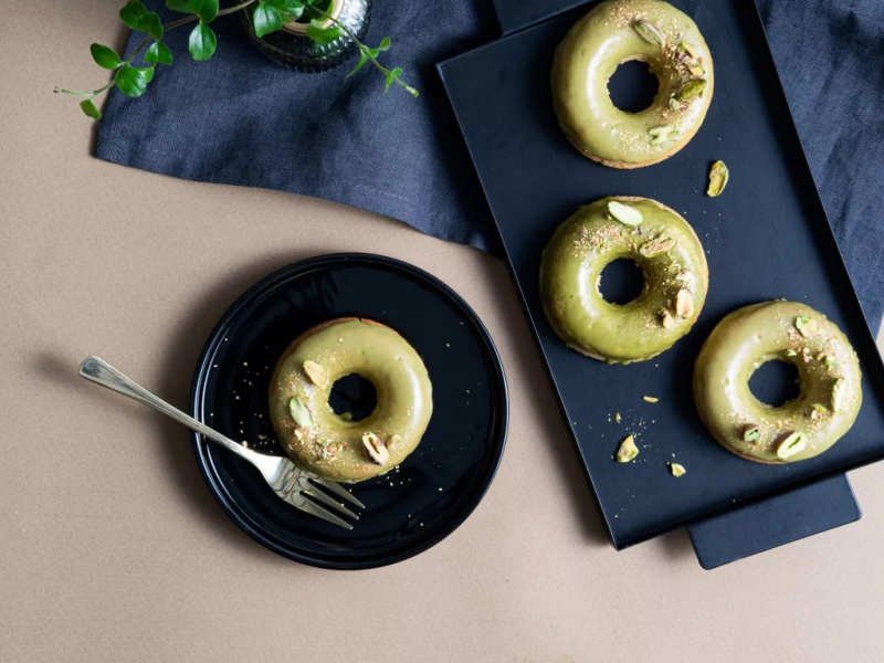 pieczone donuty bez mleka i jajek